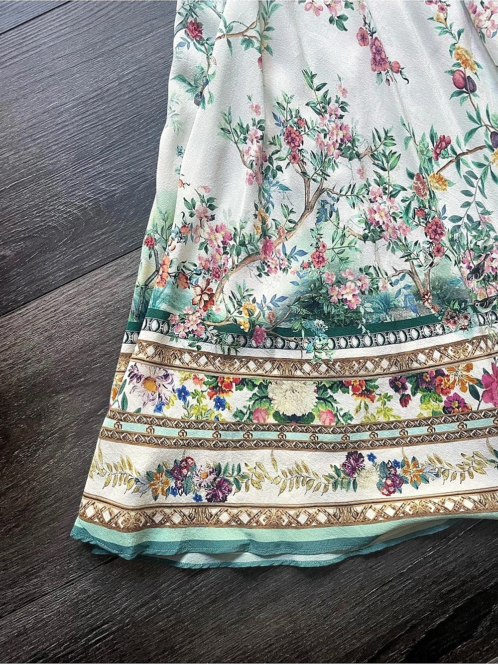 Camilla Pushing Daisies Floral Maxi Dress in White & Multicolor | Size M | NWT - Picture 5 of 12